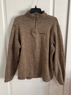 Realtree Men's Brown Quarter-Zip Sweater